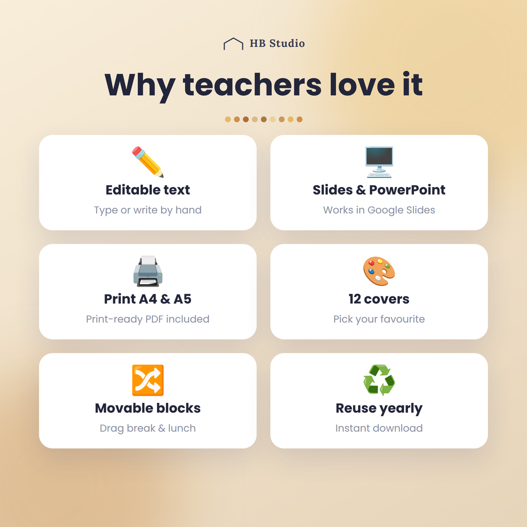 Plan smarter editable teacher planner