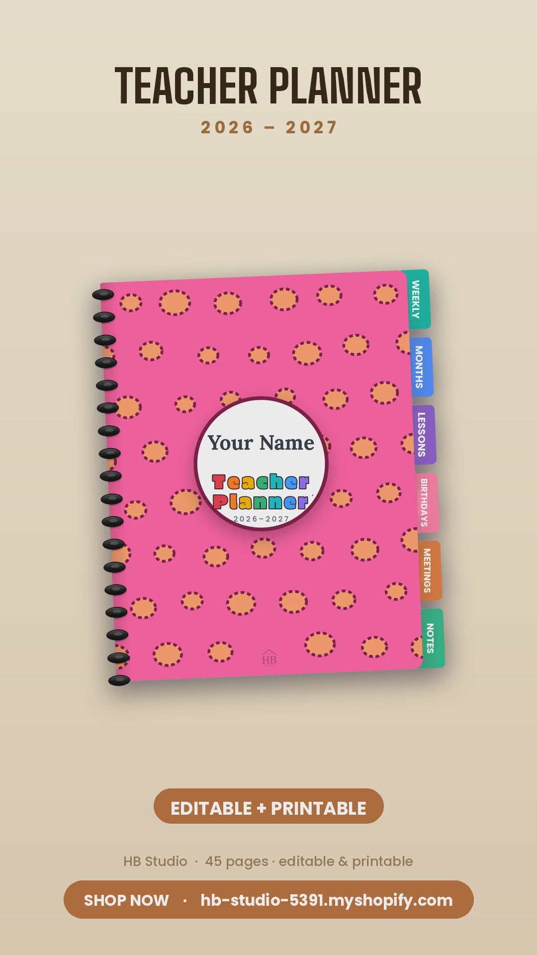 Plan smarter editable teacher planner